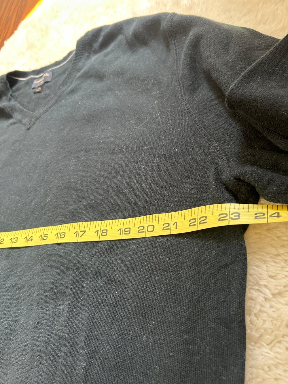 Banana Republic Cotton V-Neck Sweater XXL Quiet Luxury Minimalist Capsule Classy - Picture 4 of 7